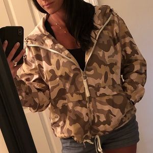 Neutral Camo Rain Jacket